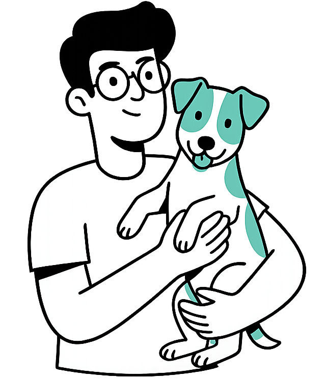 Person with dog